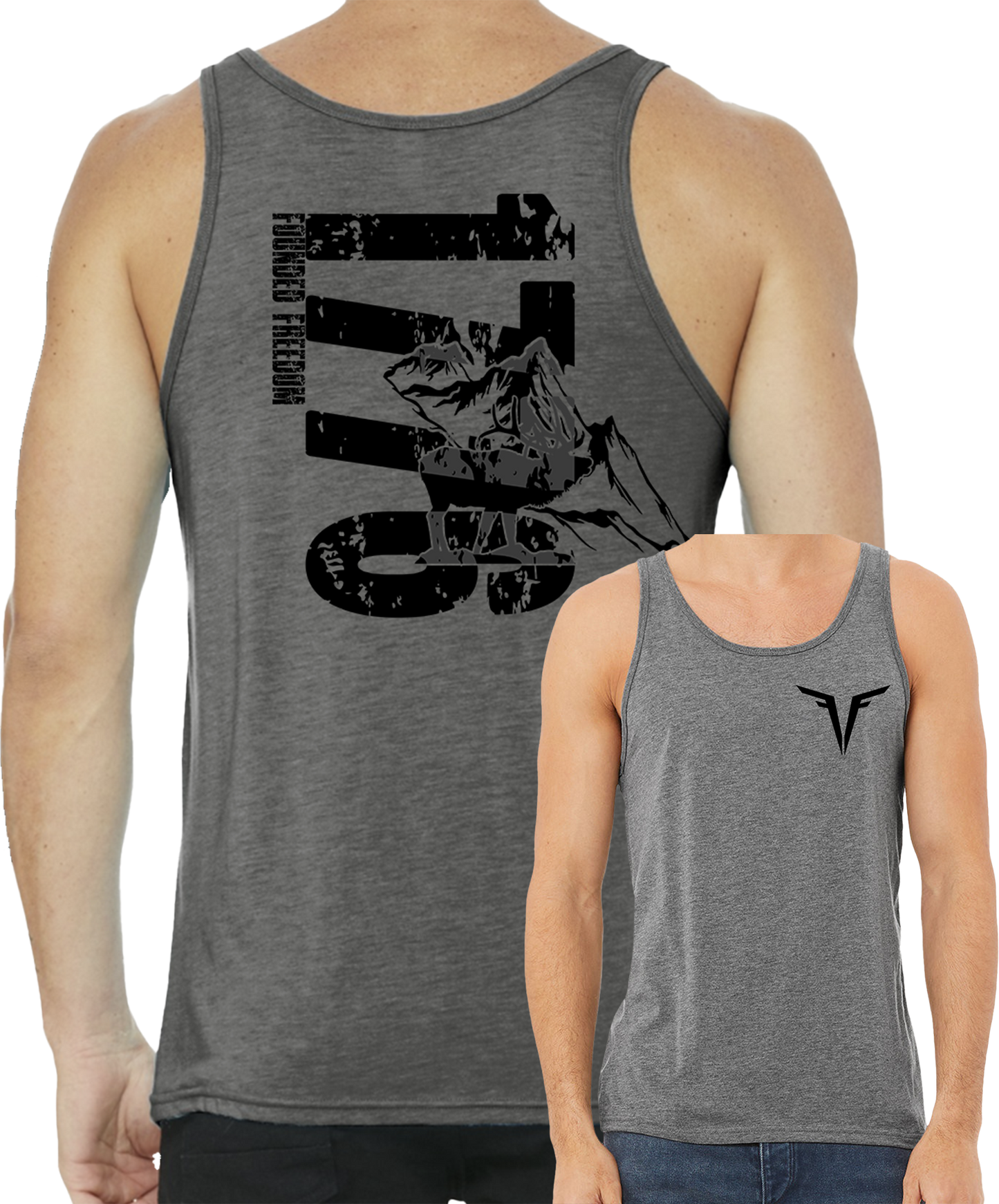 1776 Mountain Elk Tee / Founded Freedom Patriotic Tee