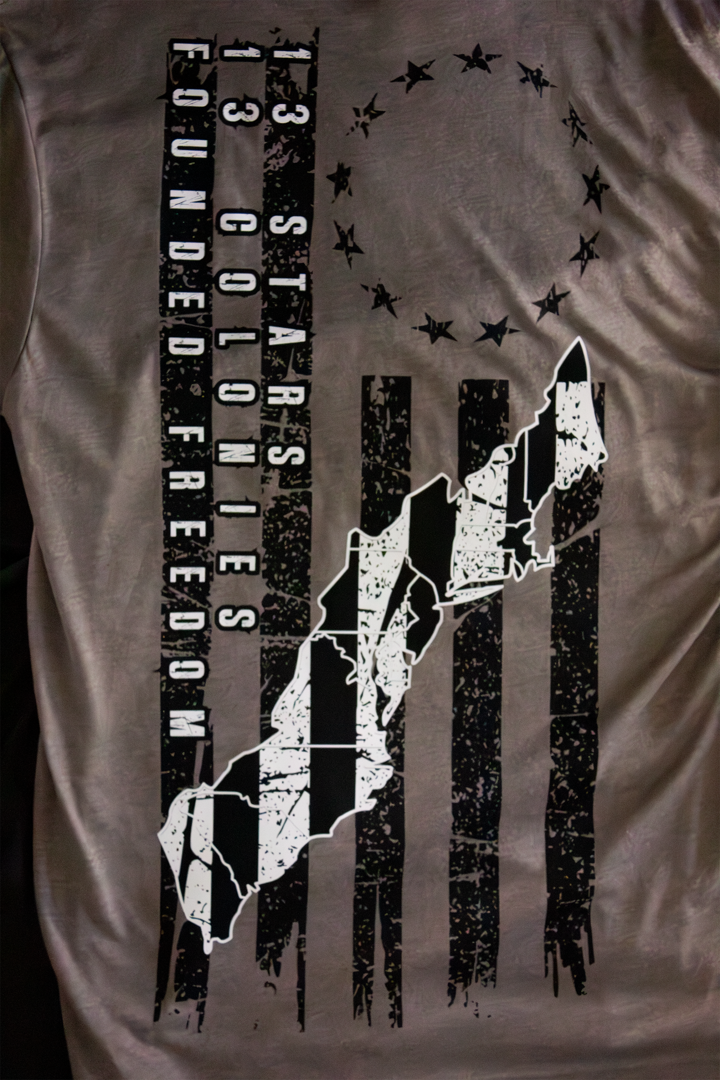 13 colonies Patriotic Tee / Founded Freedom / athletic fit