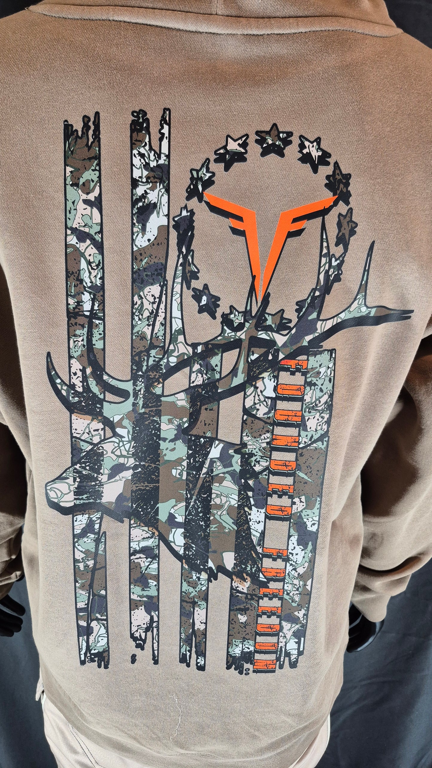 (PRE-ORDER) Camo Bull Elk Hoodie