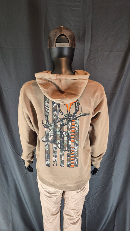 (PRE-ORDER) Camo Bull Elk Hoodie