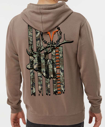 (PRE-ORDER) Camo Bull Elk Hoodie