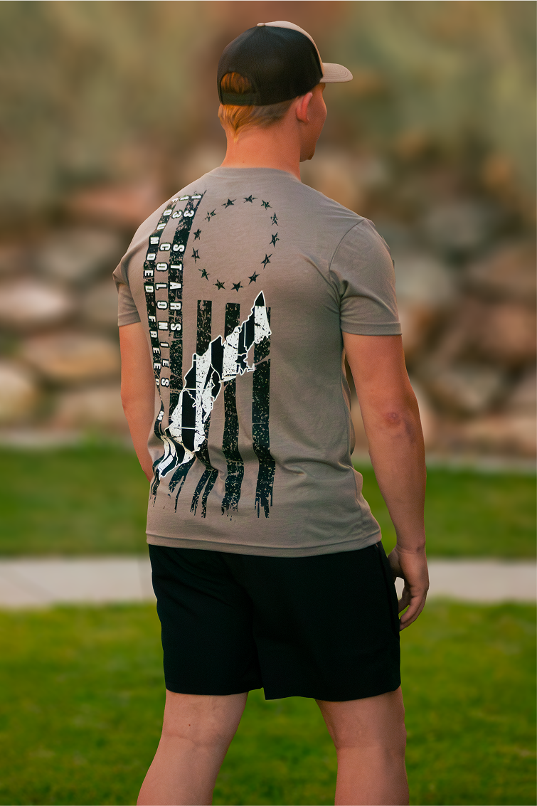 13 colonies Patriotic Tee / Founded Freedom / athletic fit