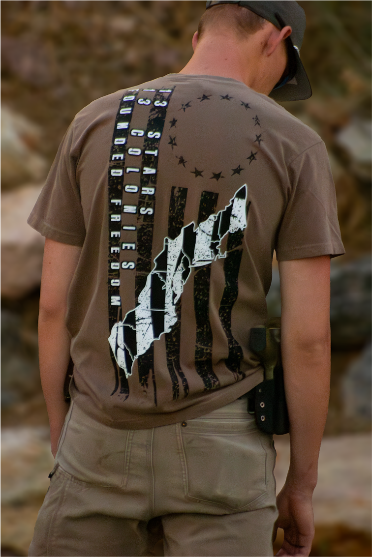 13 Colonies Patriotic Tee / Founded Freedom / Oversized