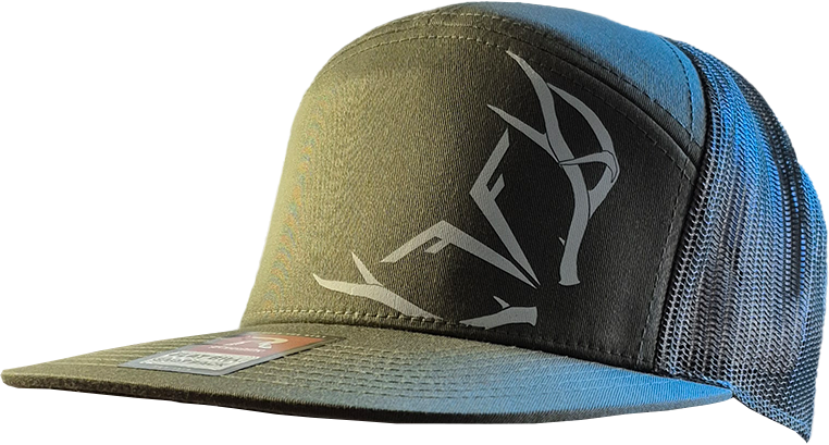 FF Antlers print Hat / Richardson 168 Hi-Pro 7- Panel Flat bill