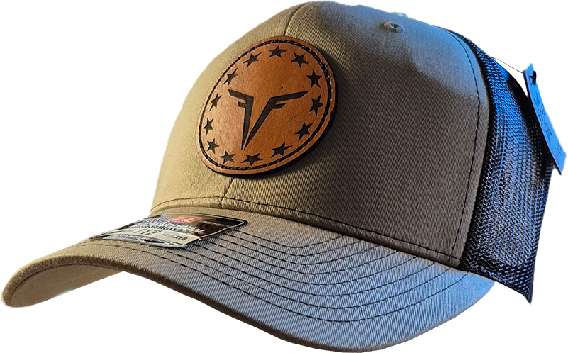 Circle Leather Patch 6 Panel Hat