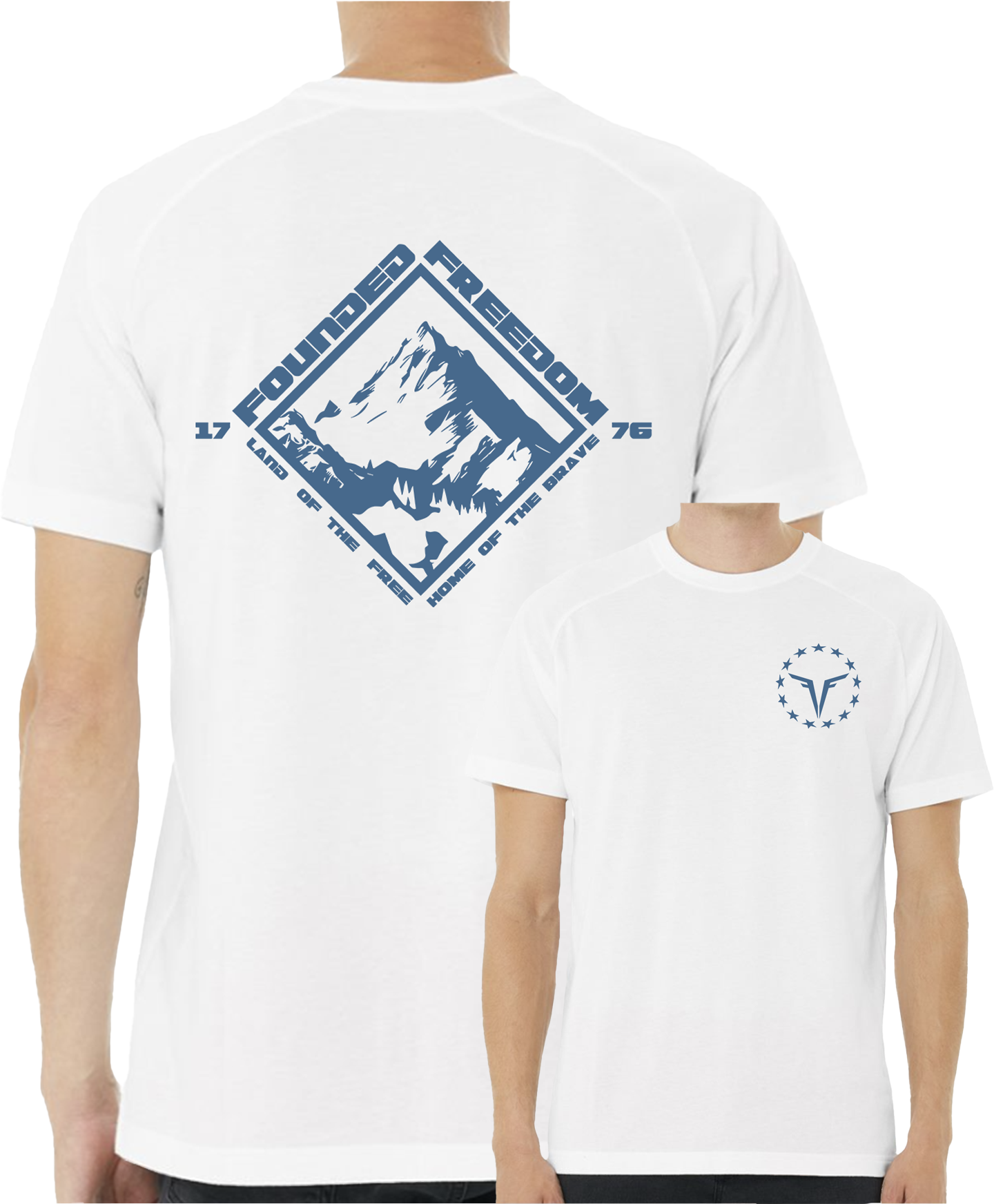 Patriotic Land of the Free Tee / Lightweight & Comfortable