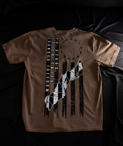 13 Colonies Patriotic Tee / Founded Freedom / Oversized