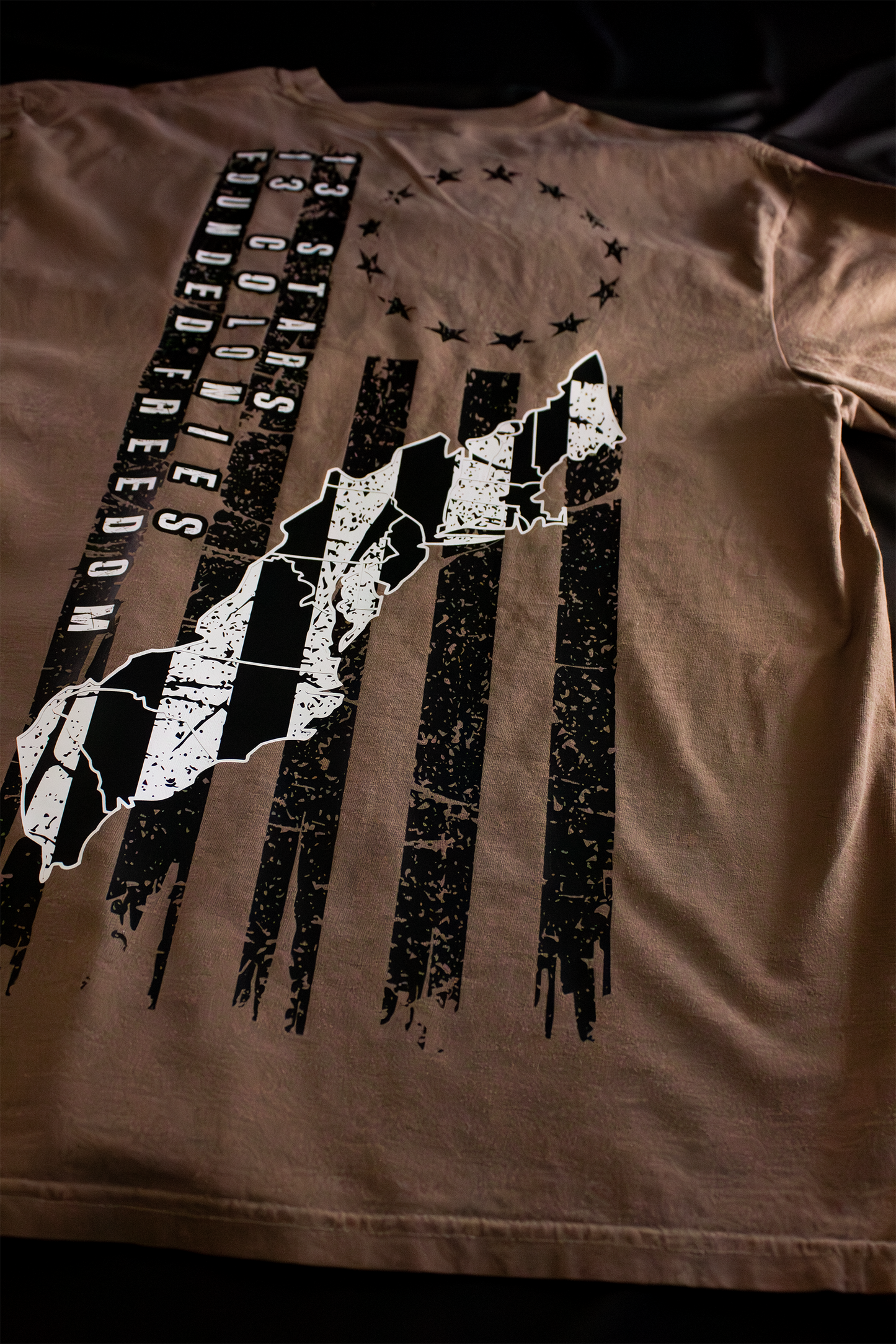 13 Colonies Patriotic Tee / Founded Freedom / Oversized