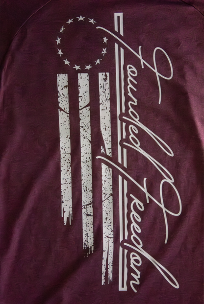 13 Stars American Flag Patriotic Tee / Founded Freedom