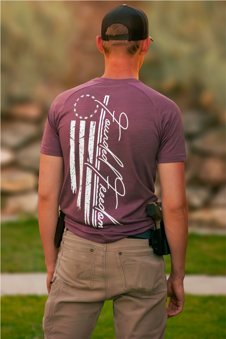 13 Stars American Flag Patriotic Tee / Founded Freedom