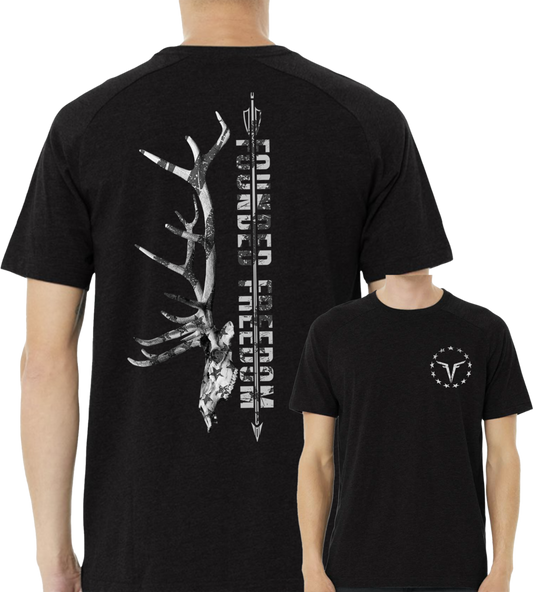 American Flag Dead Head Tee / Patriotic Apparel for Hunters